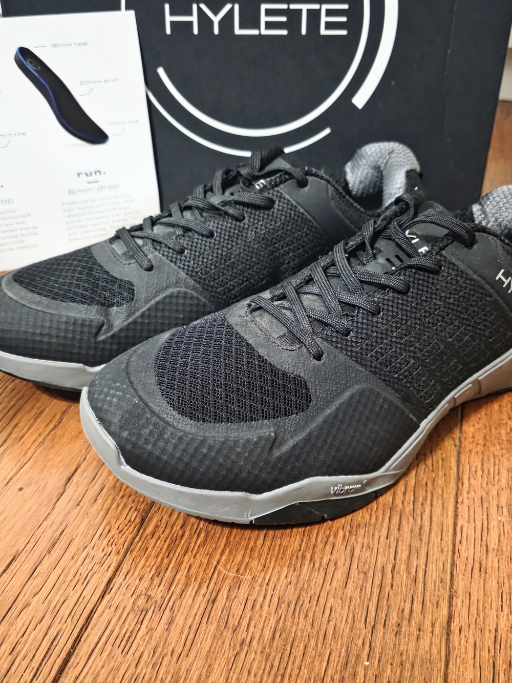 Hylete Black and Gray Athletic Training Shoes